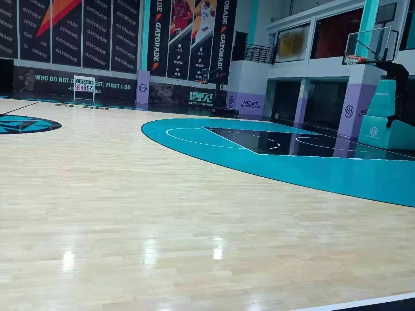 篮球馆地板彩绘